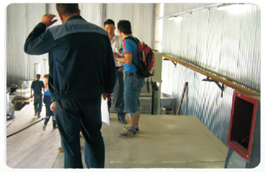 Russian egg tray production line